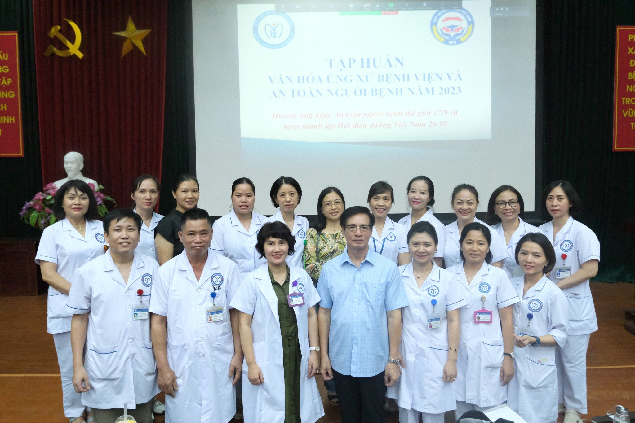 TẬP HUẤN VĂN HÓA ỨNG XỬ BỆNH VIỆN VÀ AN TOÀN NGƯỜI BỆNH NĂM 2023 HƯỞNG ỨNG NGÀY AN TOÀN NGƯỜI BỆNH THẾ GIỚI 17/9 VÀ NGÀY THÀNH LẬP HỘI ĐIỀU DƯỠNG VIỆT NAM 26/10