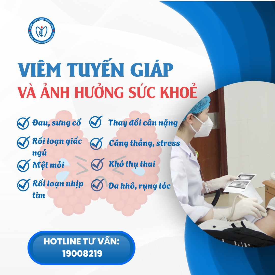 Viêm tuyến giáp: Cảnh giác với tình trạng viêm nhiễm tuyến giáp ảnh hưởng sức khỏe