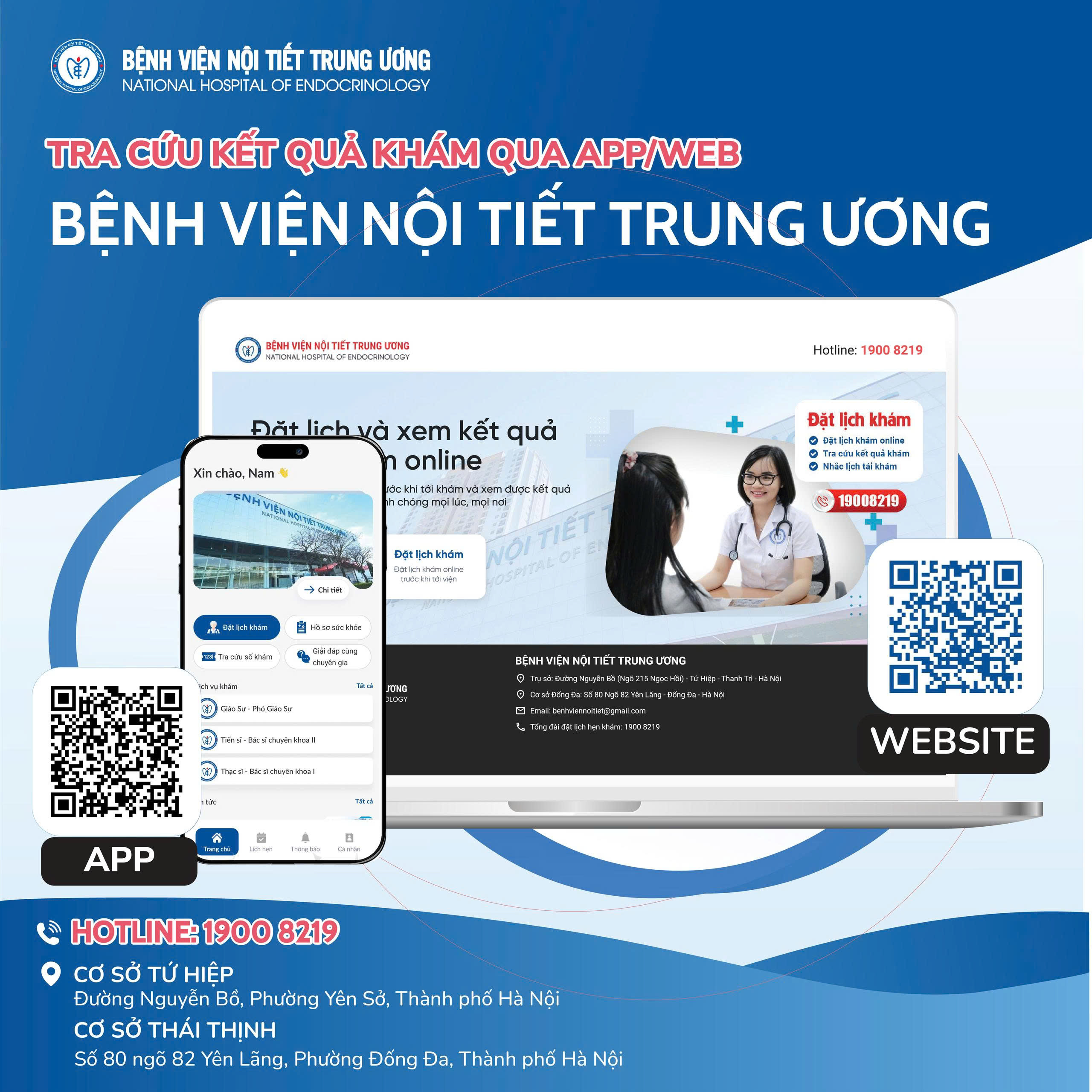 Hướng dẫn tra cứu kết quả khám bệnh trên ứng dụng Bệnh viện Nội tiết Trung ương