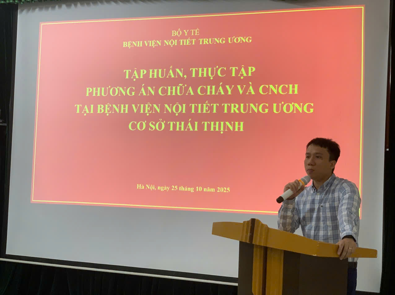 Tập huấn công tác phòng cháy chữa cháy và cứu nạn cứu hộ tại cơ sở Thái Thịnh