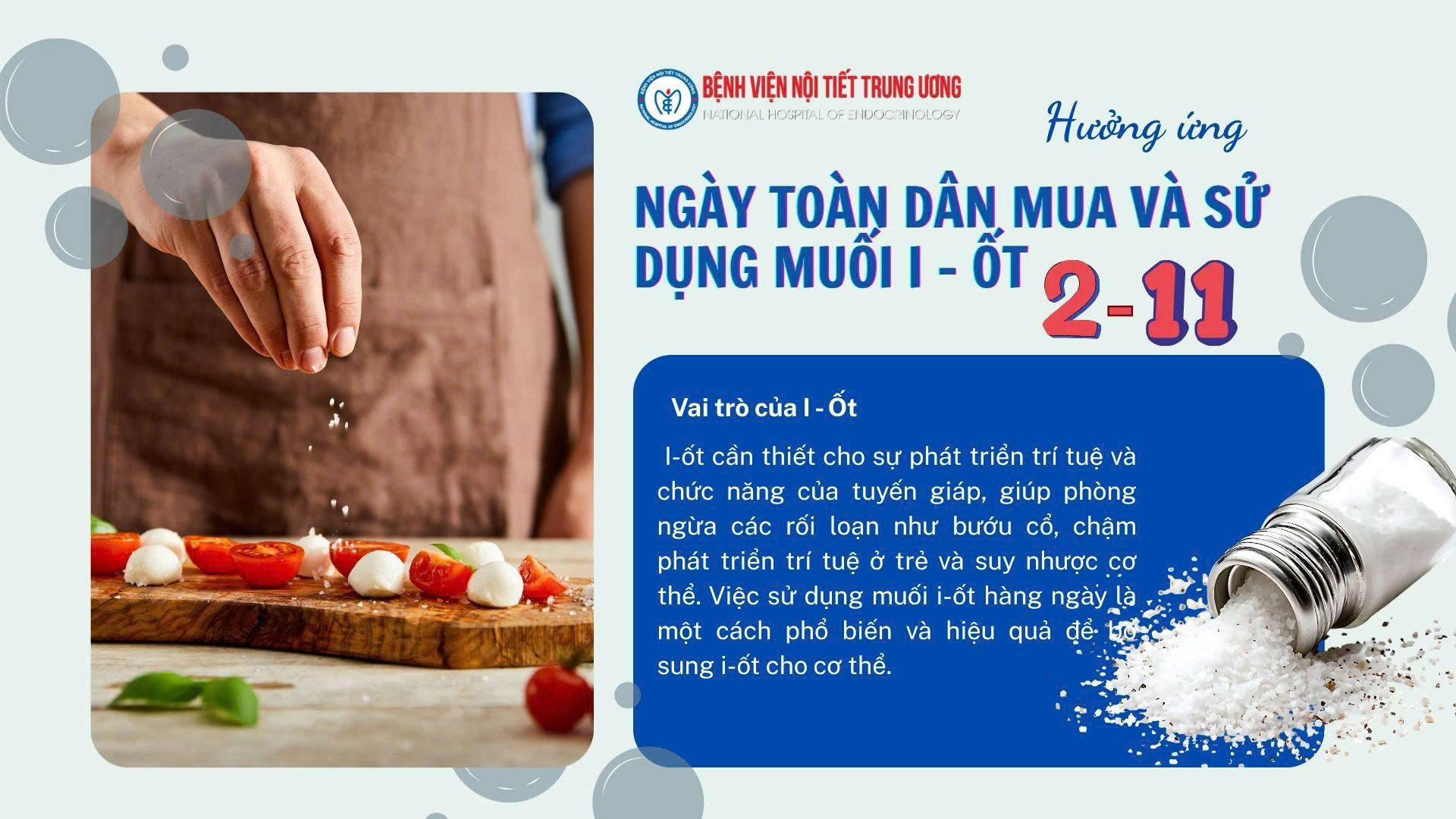 Hưởng ứng Ngày toàn dân mua và sử dụng muối i-ốt (2/11)