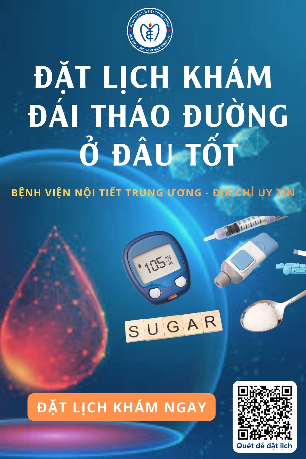 Đặt lịch khám Đái tháo đường ở đâu tốt? Bệnh viện Nội tiết Trung ương – Địa chỉ uy tín