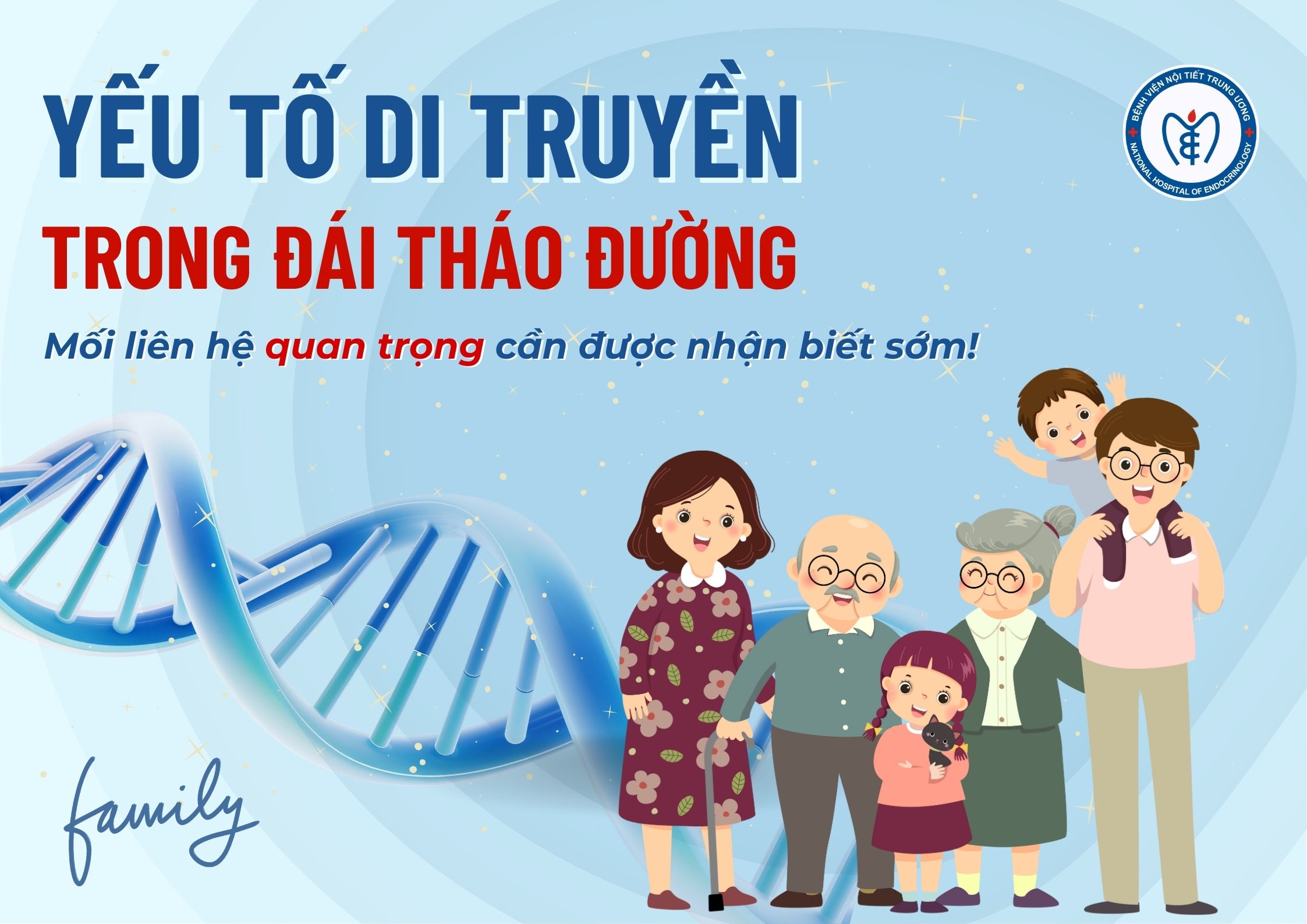 Yếu tố di truyền trong đái tháo đường: Mối liên hệ quan trọng cần được nhận biết sớm