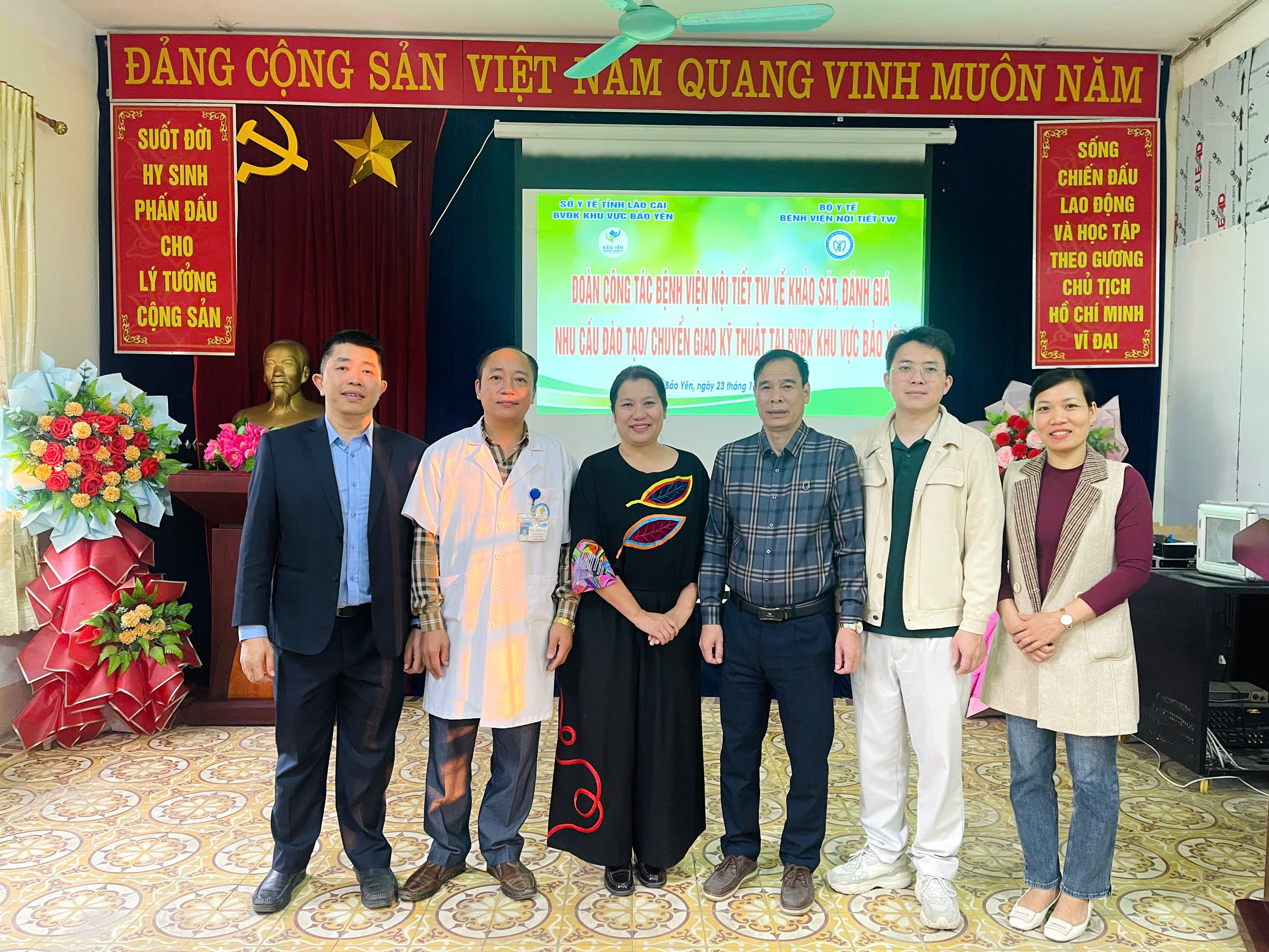 Bệnh viện Nội tiết Trung ương khảo sát, đánh giá nhu cầu đào tạo, chuyển giao kỹ thuật tại Bệnh viện Đa khoa khu vực Bảo Yên, tỉnh Lào Cai