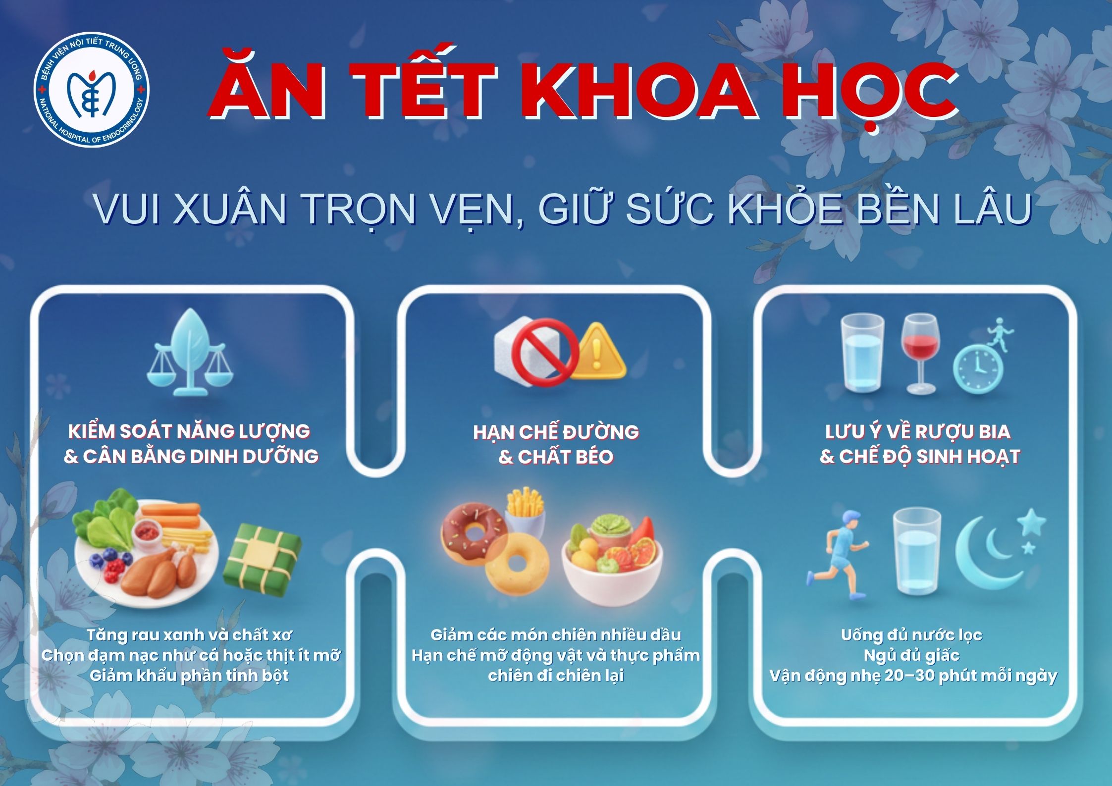 Ăn tết khoa học – Vui xuân trọn vẹn, giữ sức khỏe bền lâu