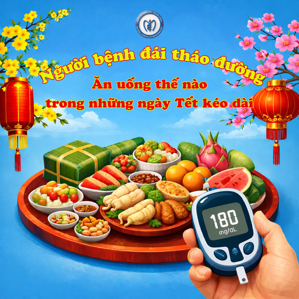 Người bệnh đái tháo đường ăn uống thế nào trong những ngày Tết kéo dài?