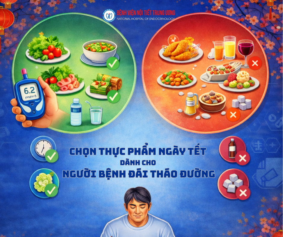 Hướng dẫn chọn thực phẩm ngày Tết dành cho người bệnh đái tháo đường