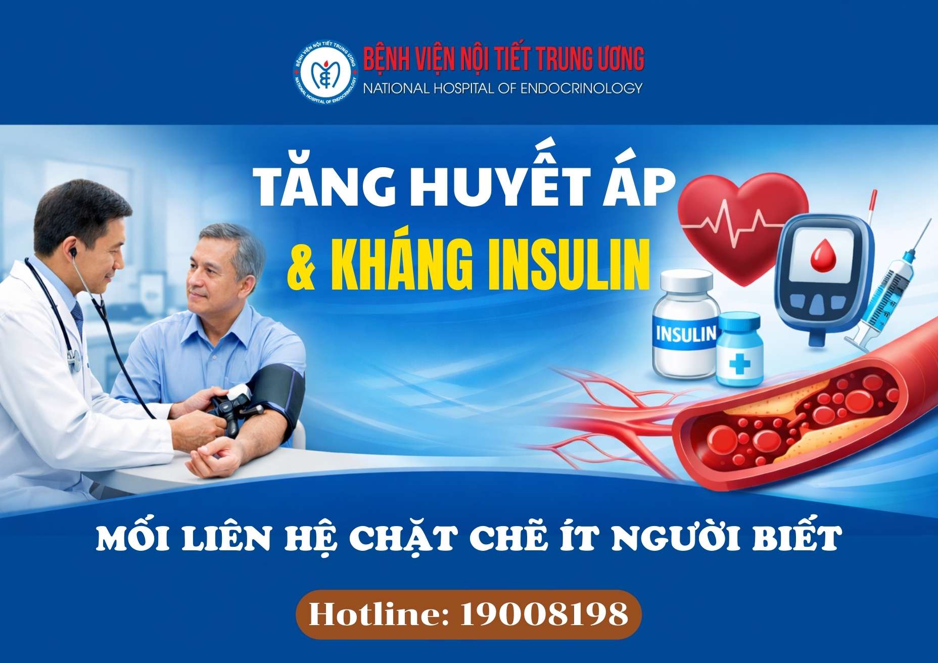 Tăng huyết áp và kháng insilin: Mối liên hệ chặt chẽ ít người biết