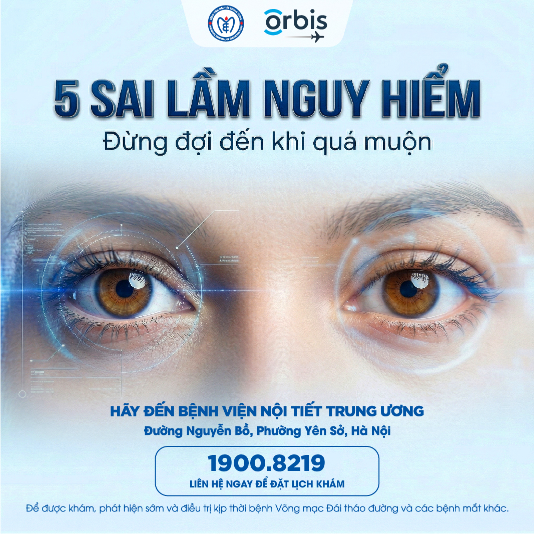 5 sai lầm nguy hiểm của người bệnh đái tháo đường khi chăm sóc mắt