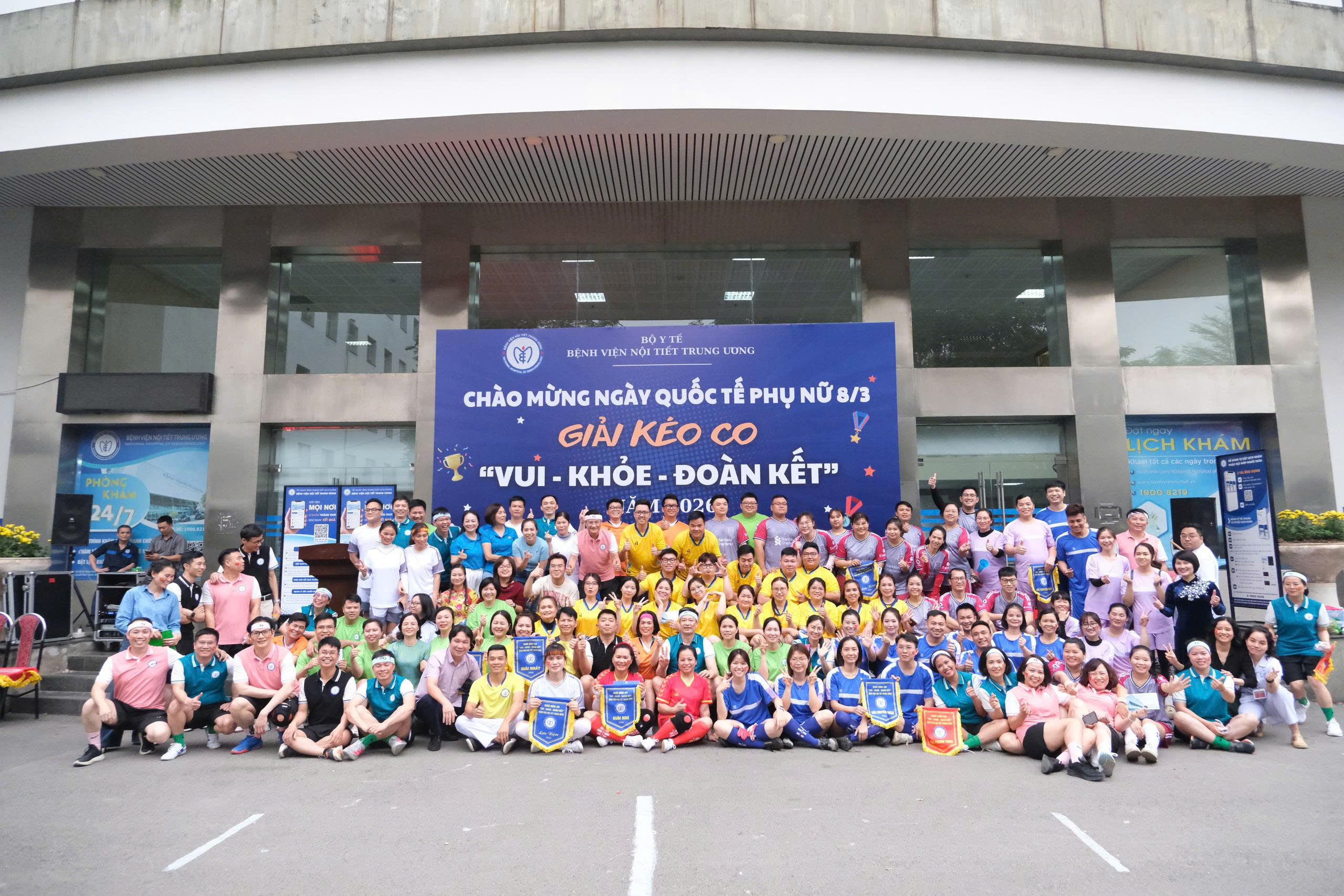 Bệnh viện Nội tiết Trung ương hưởng ứng sôi nổi các hoạt động chào mừng Ngày Quốc tế Phụ nữ 8/3