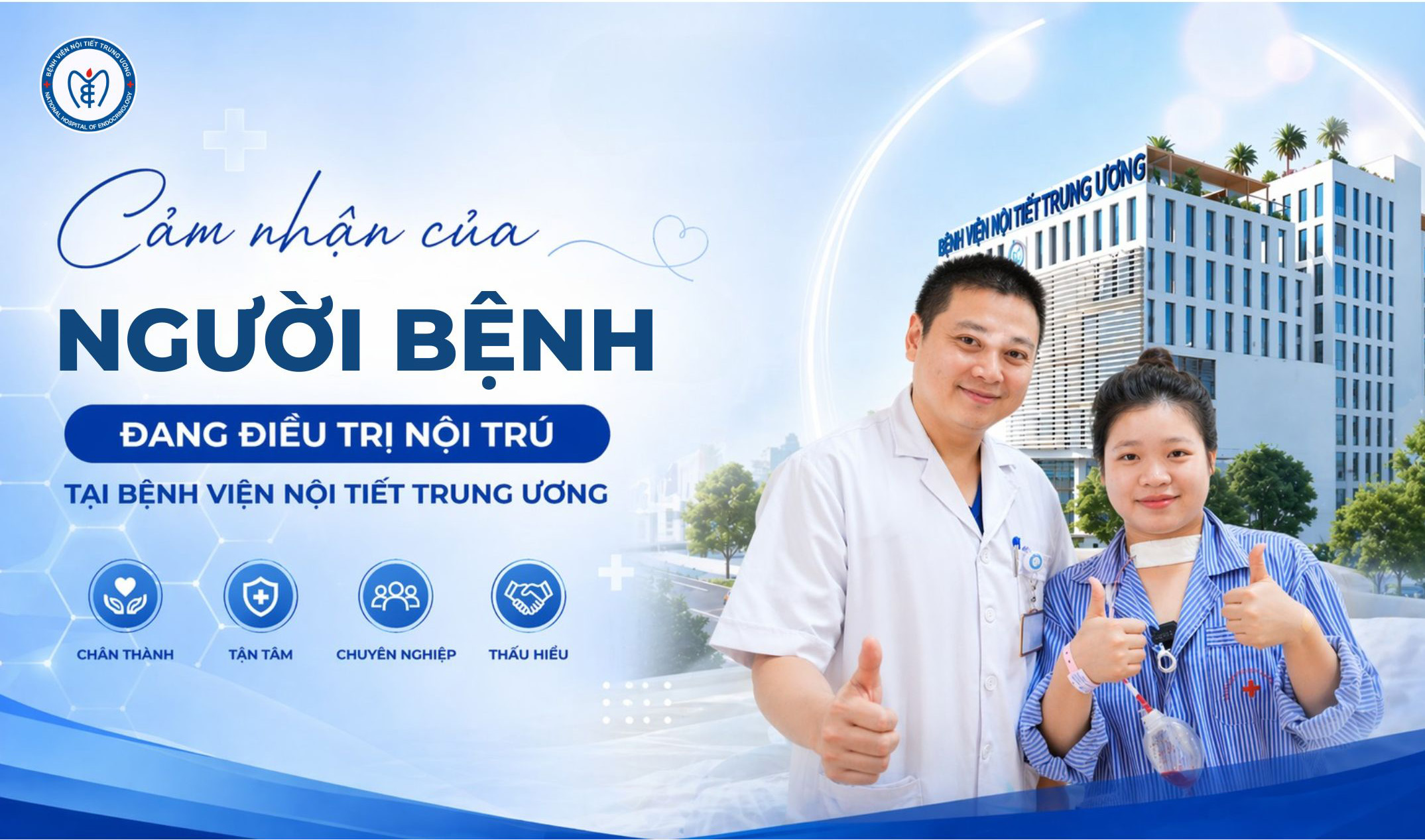 CHIA SẺ CỦA NGƯỜI BỆNH ĐIỀU TRỊ NỘI TRÚ TẠI BỆNH VIỆN NỘI TIẾT TRUNG ƯƠNG