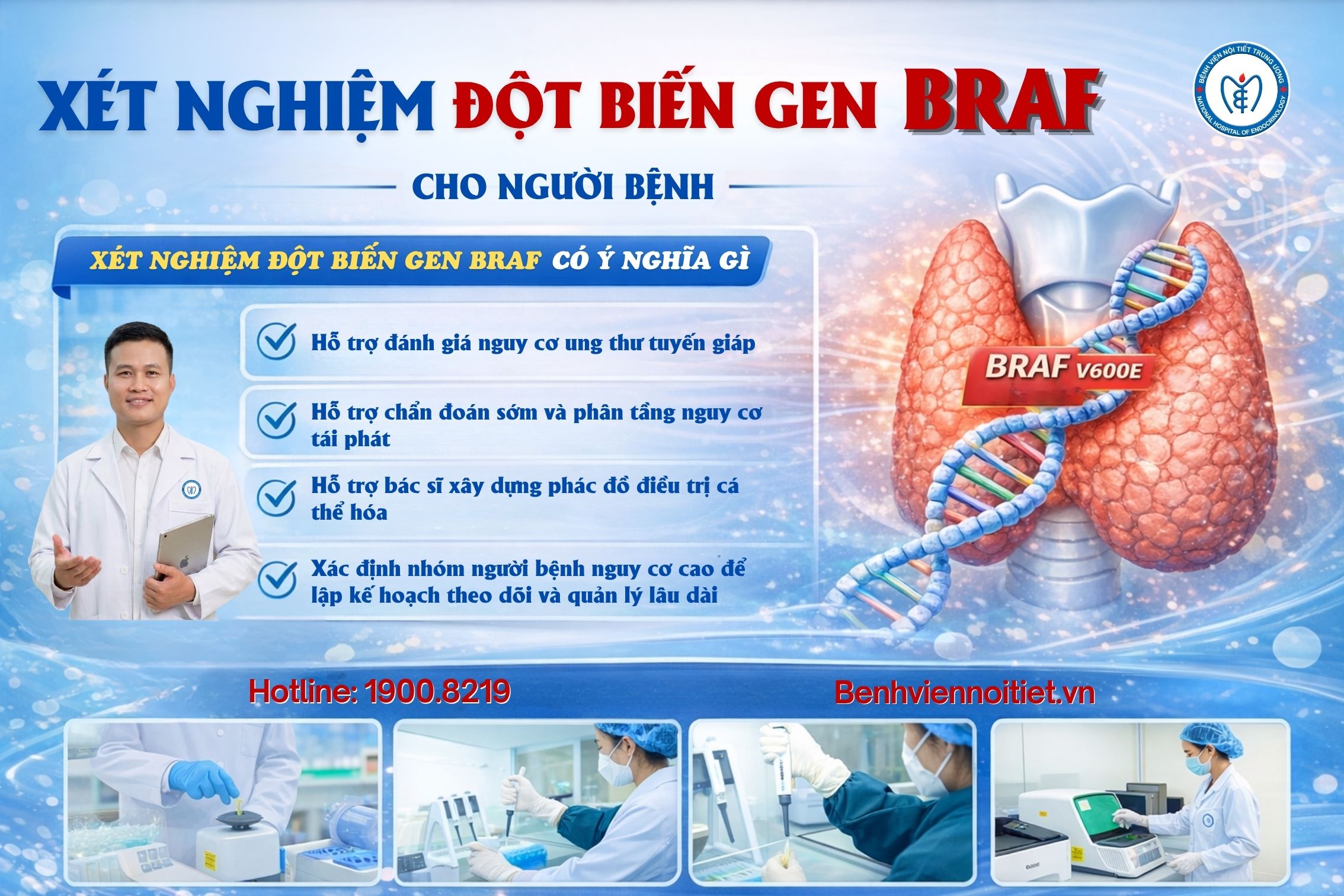 Phát hiện đột biến gen BRAF trong ung thư tuyến giáp