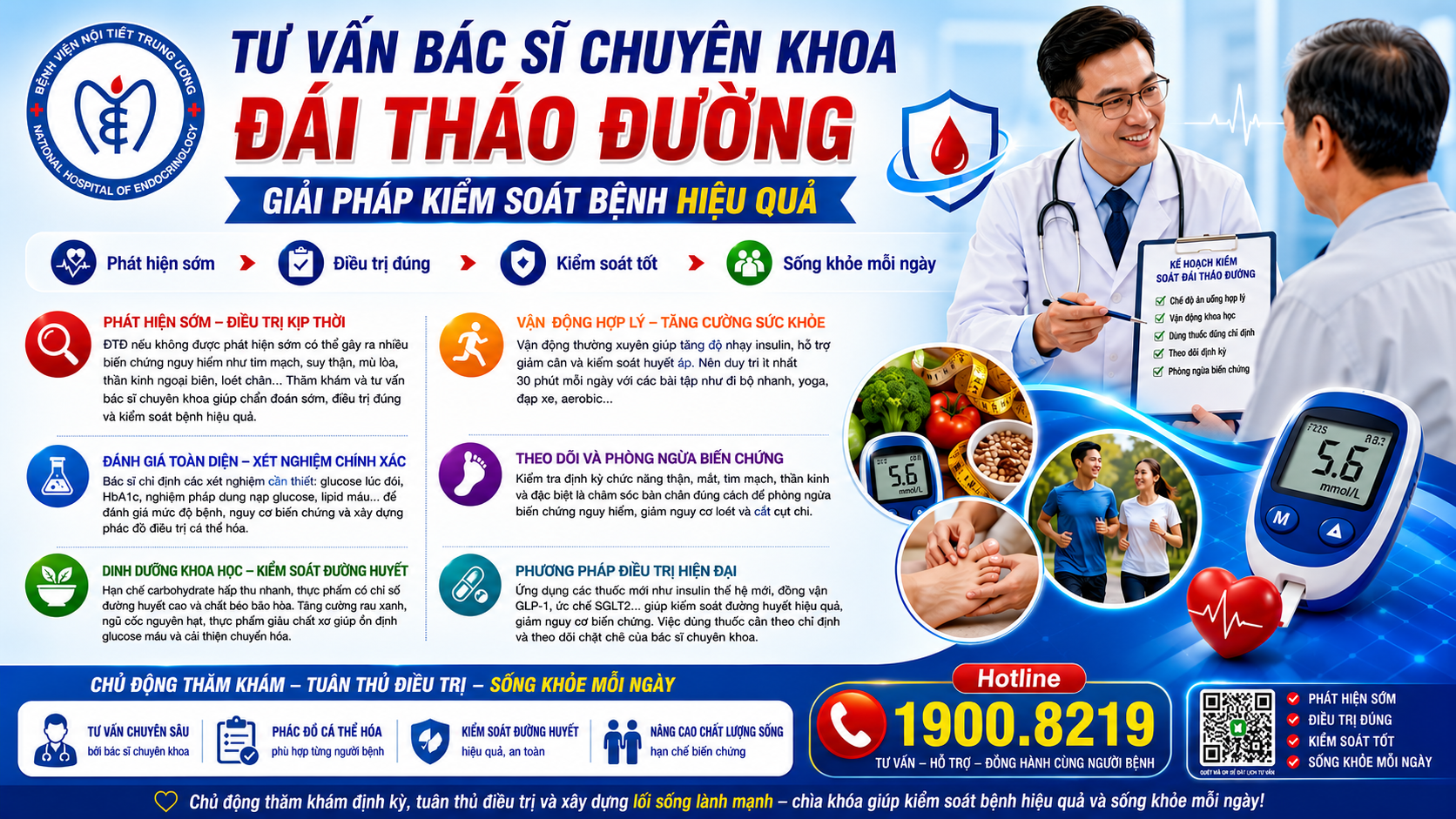Bác sĩ chuyên khoa Đái tháo đường tư vấn – giải pháp kiểm soát bệnh hiệu quả
