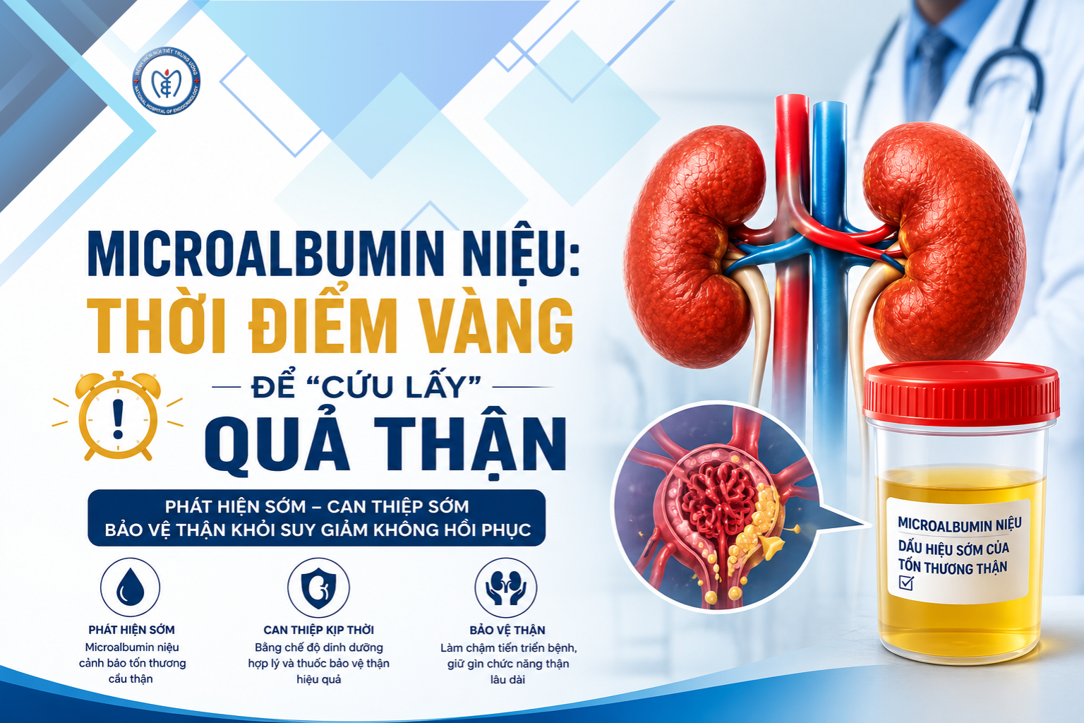 Microalbumin niệu: Thời điểm vàng để “cứu lấy” quả thận