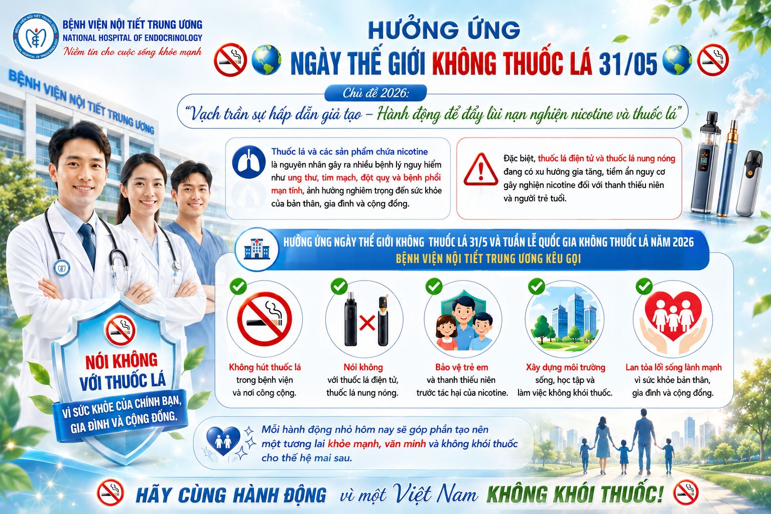 Hưởng ứng Ngày Thế giới Không Thuốc lá 31/5