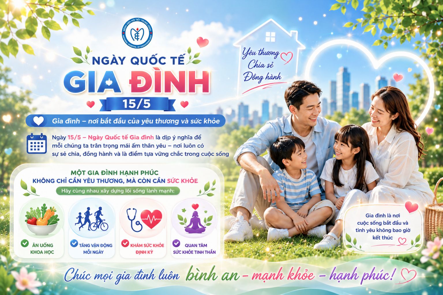 Ngày Quốc tế Gia đình (15/5) – Gia đình là nơi bắt đầu của yêu thương và sức khỏe