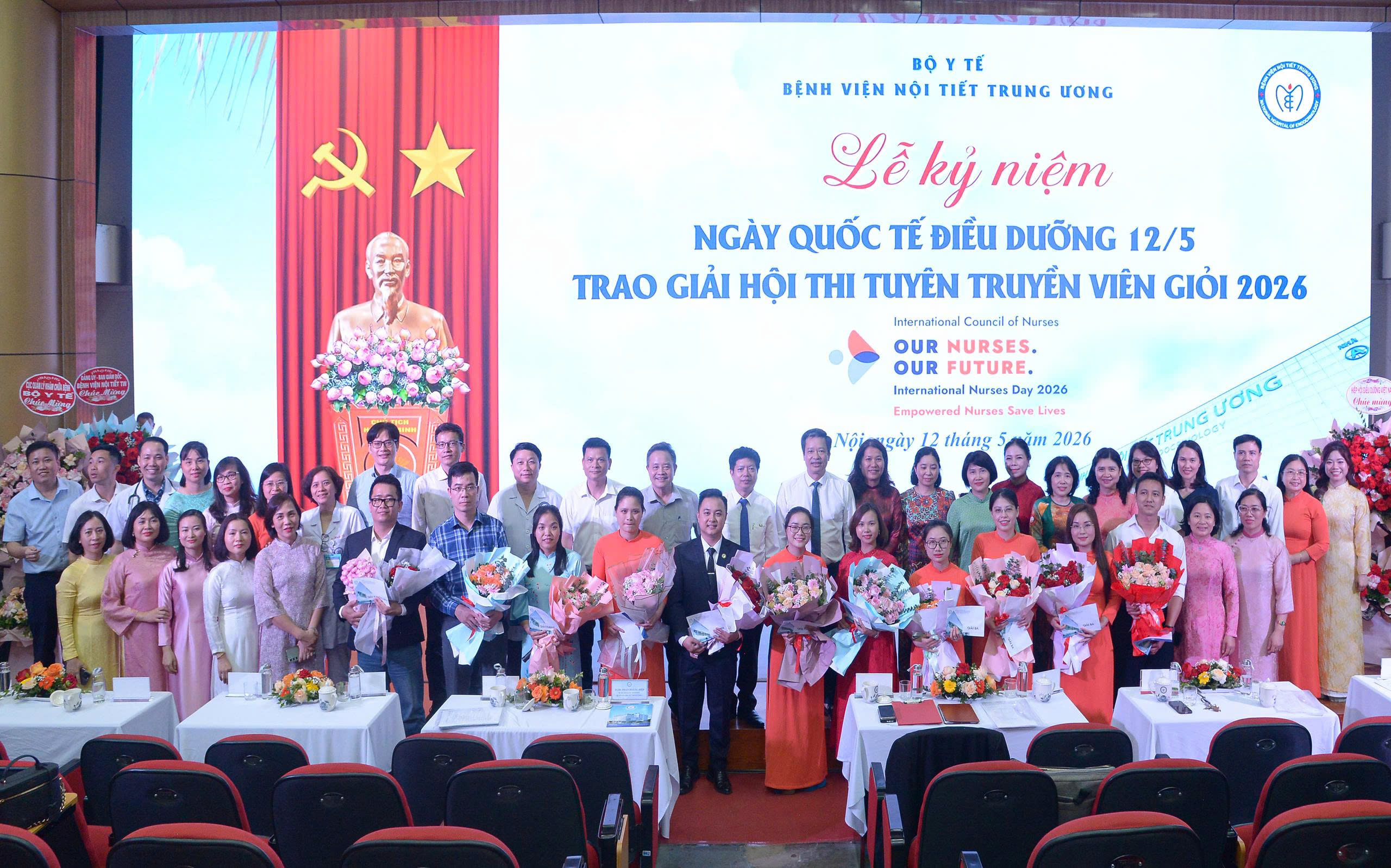 Bệnh viện Nội tiết Trung ương tổ chức Lễ kỷ niệm Ngày Quốc tế Điều dưỡng và trao giải Hội thi tuyên truyền viên giỏi năm 2026