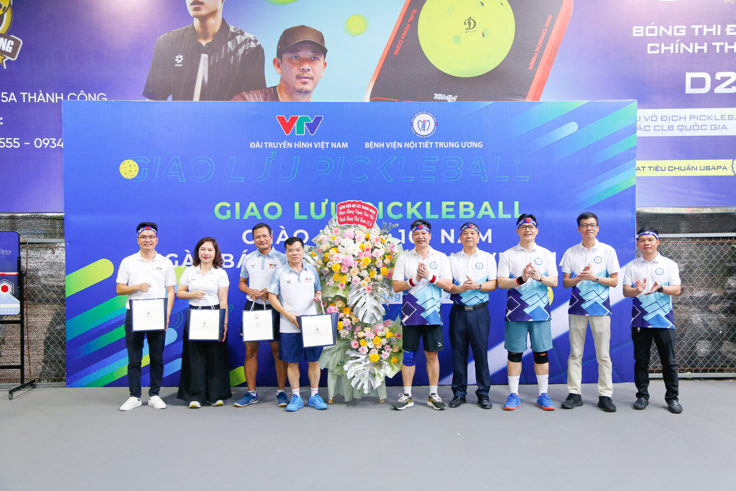 Sôi nổi giải gioa lưu Pickleball giữa Bệnh viện Nội tiết Trung ương và Đài truyền hình Việt Nam nhân dịp kỷ niệm 101 năm ngày Báo chí Cách mạng  Việt Nam