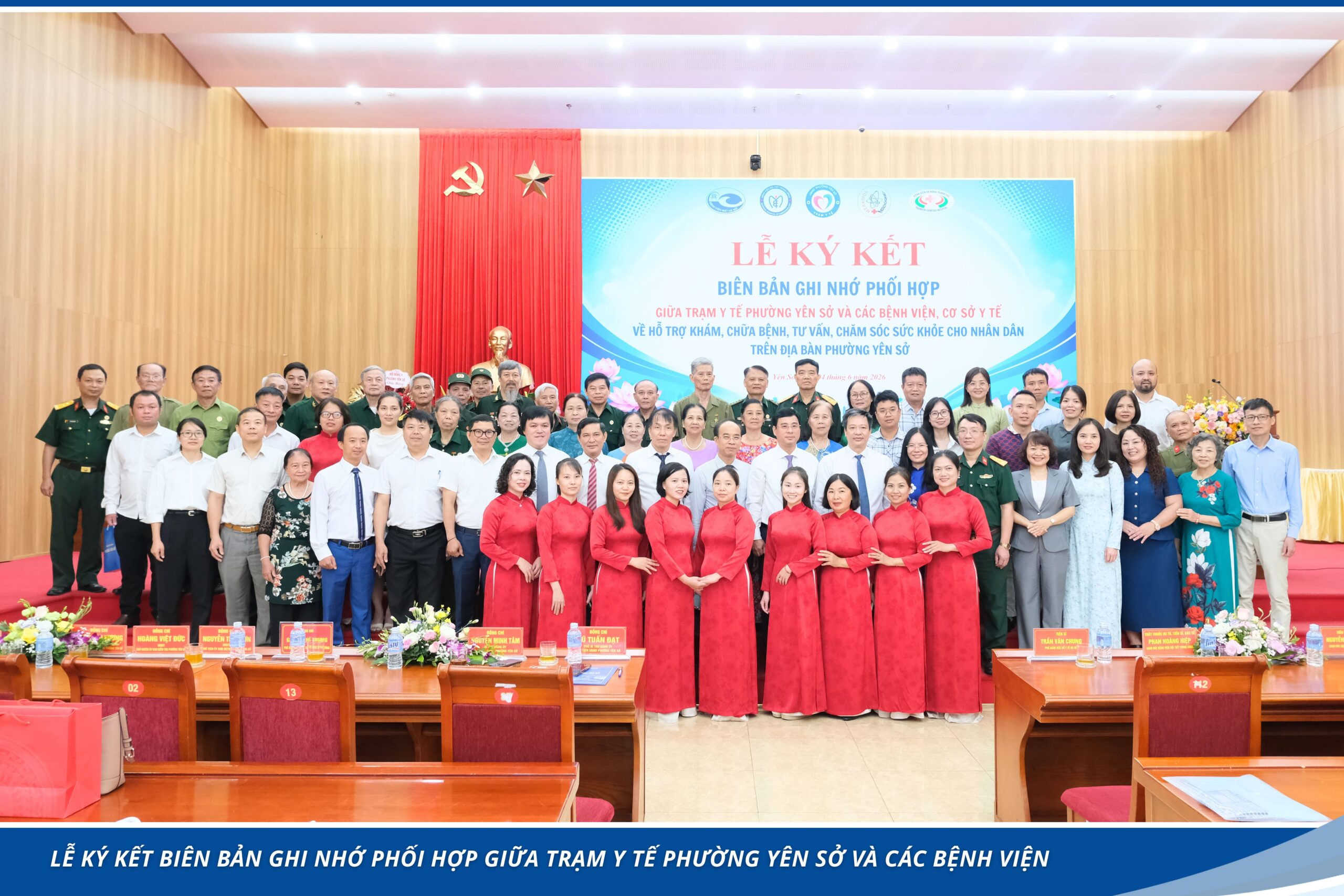 Bệnh viện Nội tiết Trung ương tham gia Lễ ký kết Biên bản ghi nhớ phối hợp giữa Trạm Y tế phường Yên Sở và các bệnh viện
