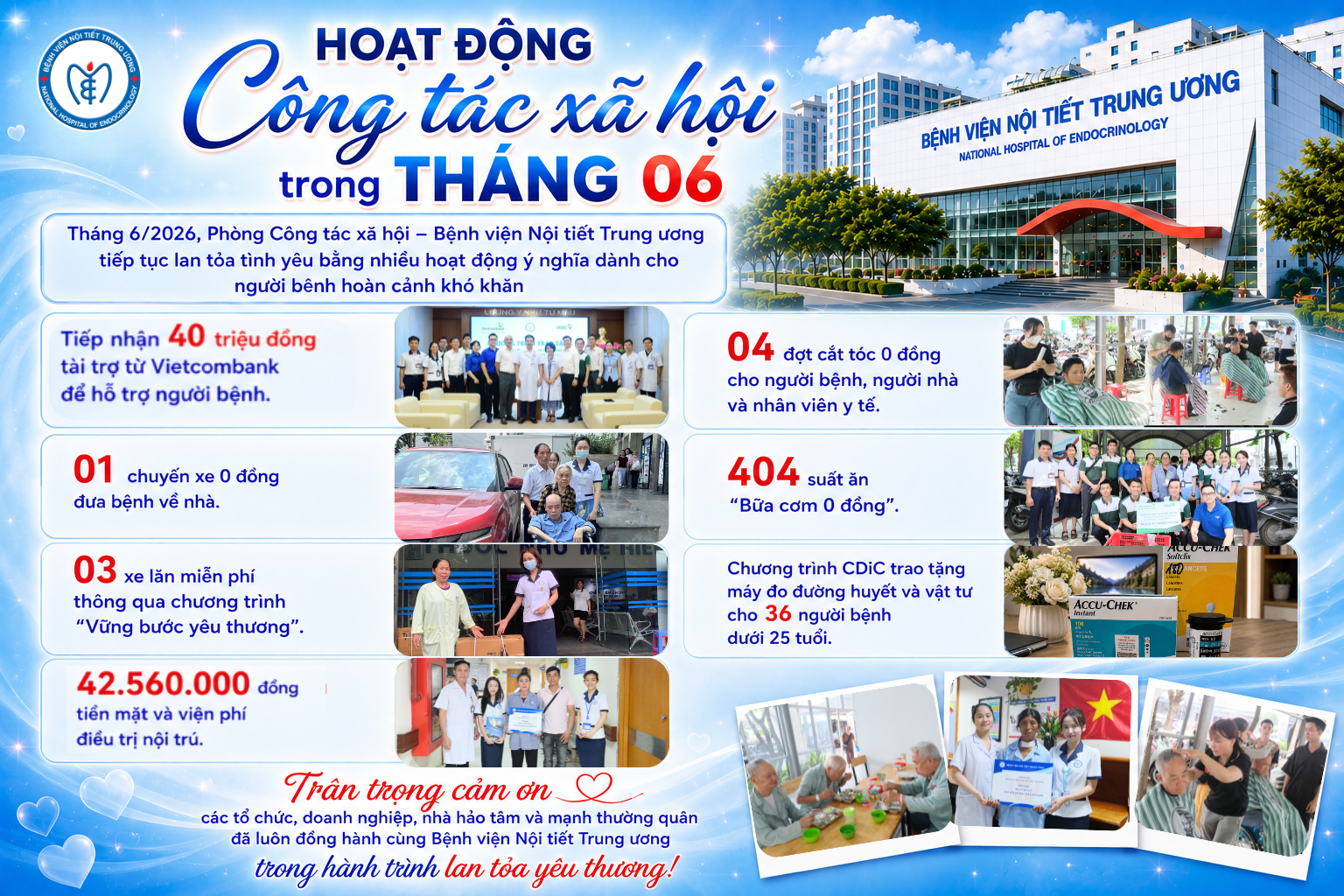 Hoạt động công tác xã hội trong tháng 06