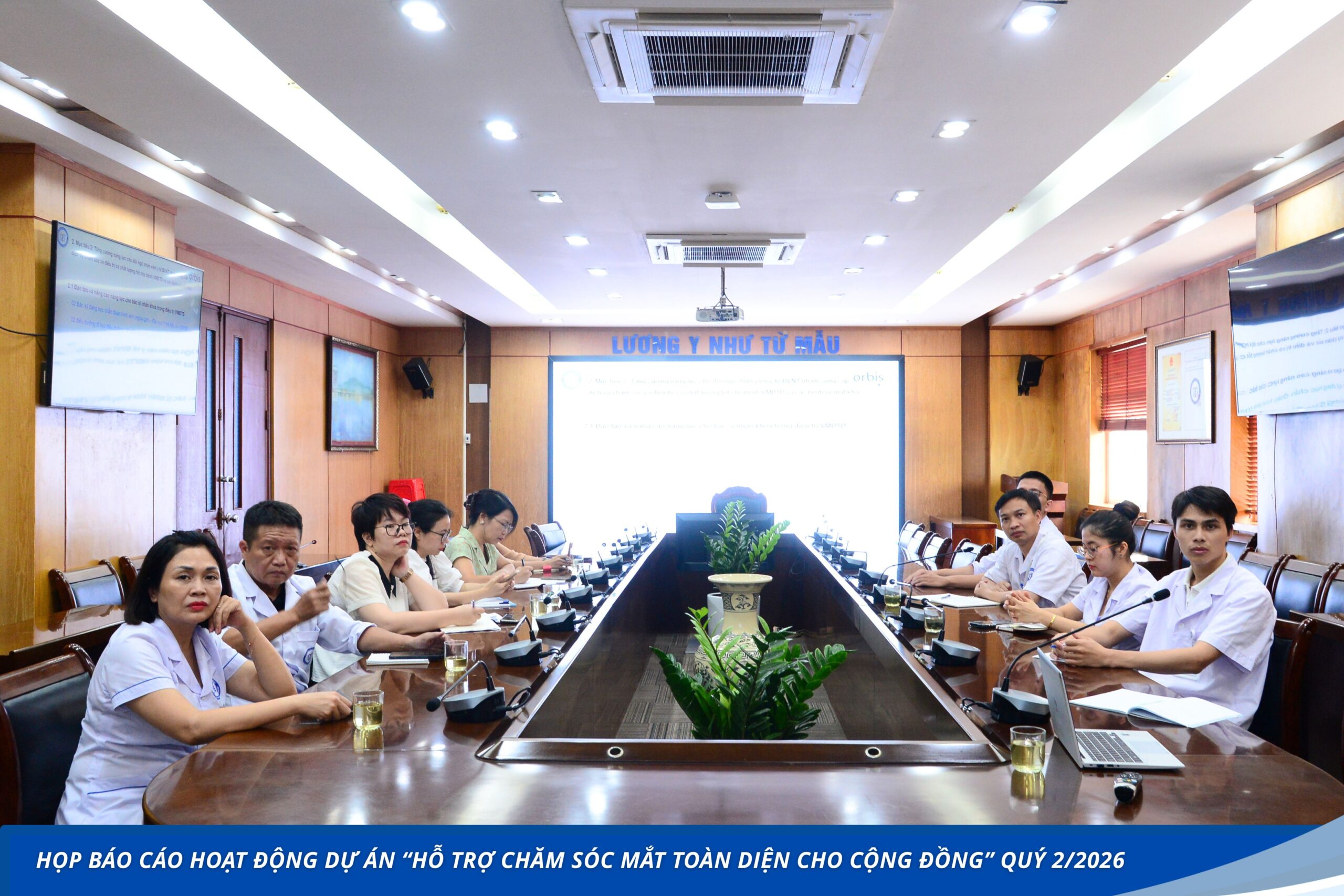 Bệnh viện Nội tiết Trung ương và Tổ chức Orbis họp báo cáo hoạt động dự án “Hỗ trợ chăm sóc mắt toàn diện cho cộng đồng” quý 2/2026