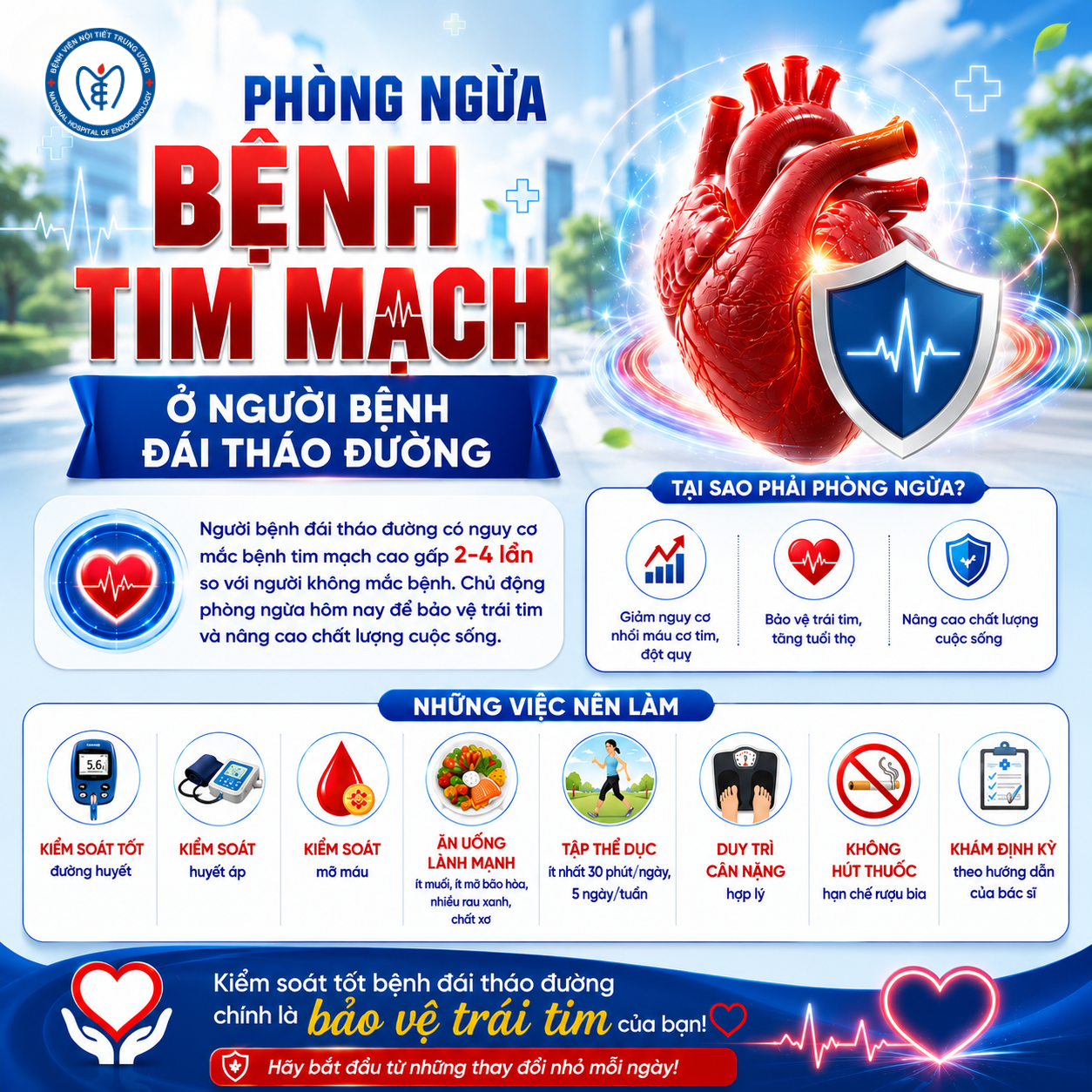 Phòng ngừa bệnh tim mạch ở người bệnh đái tháo đường